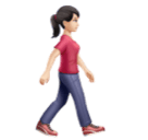 Жінка, що йде обличчям вправо: світлий тон шкіри для Huawei HarmonyOS 5.0