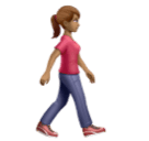 Mulher caminhando de frente para a direita: tom de pele médio para Huawei HarmonyOS 5.0