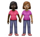 Duas Mulheres De Mãos Dadas: Pele Escura, Pele Morena para Huawei HarmonyOS 5.0