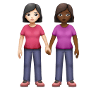 Duas Mulheres De Mãos Dadas: Pele Clara, Pele Morena Escura para Huawei HarmonyOS 5.0