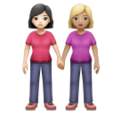 Duas Mulheres De Mãos Dadas: Pele Clara, Pele Morena Clara para Huawei HarmonyOS 5.0