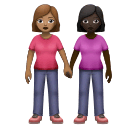 Duas Mulheres De Mãos Dadas: Pele Morena, Pele Escura para Huawei HarmonyOS 5.0