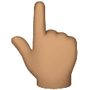 Указывающий вверх палец: средний тон кожи для Huawei HarmonyOS 4.0