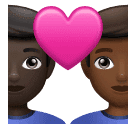 Закохана пара: чоловік чоловік дуже темний тон шкіри темний тон шкіри для Huawei HarmonyOS 4.0