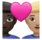 Влюбленная пара: мужчина мужчина очень темный тон кожи светлый тон кожи для Huawei HarmonyOS 4.0