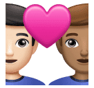 Влюбленная пара: мужчина мужчина очень светлый тон кожи средний тон кожи для Huawei HarmonyOS 4.0