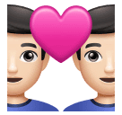 Влюбленная пара: мужчина мужчина очень светлый тон кожи для Huawei HarmonyOS 4.0