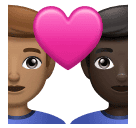 Влюбленная пара: мужчина мужчина средний тон кожи очень темный тон кожи для Huawei HarmonyOS 4.0