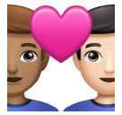 Влюбленная пара: мужчина мужчина средний тон кожи очень светлый тон кожи для Huawei HarmonyOS 4.0