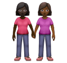 Влюбленная пара: женщина женщина очень темный тон кожи темный тон кожи для Huawei HarmonyOS 4.0