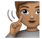 Глухой человек: средний тон кожи для Huawei HarmonyOS 4.0