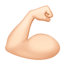 Napnutý biceps: Světlý Odstín Pleti
