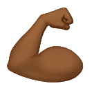 Napnutý biceps: Středně Tmavý Odstín Pleti