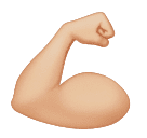 Napnutý biceps: Středně Světlý Odstín Pleti