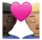 Поцілунок: чоловік чоловік дуже темний тон шкіри світлий тон шкіри для Huawei HarmonyOS 4.0