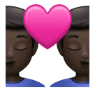 Поцілунок: чоловік чоловік дуже темний тон шкіри для Huawei HarmonyOS 4.0