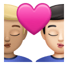 Поцілунок: чоловік чоловік світлий тон шкіри дуже світлий тон шкіри для Huawei HarmonyOS 4.0