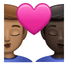 Поцелуй: мужчина мужчина средний тон кожи очень темный тон кожи для Huawei HarmonyOS 4.0