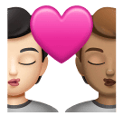 Поцілунок: дорослий дорослий дуже світлий тон шкіри середній тон шкіри для Huawei HarmonyOS 4.0