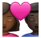 Поцілунок: жінка чоловік темний тон шкіри дуже темний тон шкіри для Huawei HarmonyOS 4.0