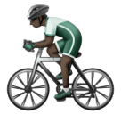 Чоловік на велосипеді: дуже темний тон шкіри для Huawei HarmonyOS 4.0