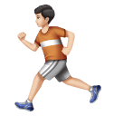 Мужчина бежит: очень светлый тон кожи для Huawei HarmonyOS 4.0