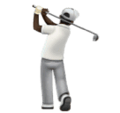 Osoba hrající golf: Tmavý Odstín Pleti