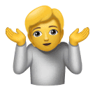 Osoba krčící rameny