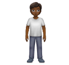 Человек стоит: темный тон кожи для Huawei HarmonyOS 4.0