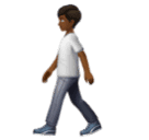 Людина йде: темний тон шкіри для Huawei HarmonyOS 4.0