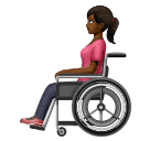 Женщина в ручном кресле-коляске: темный тон кожи для Huawei HarmonyOS 4.0