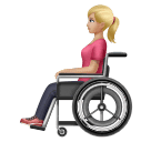 Женщина в ручном кресле-коляске: светлый тон кожи для Huawei HarmonyOS 4.0