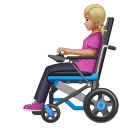 Женщина в электрическом кресле-коляске: светлый тон кожи для Huawei HarmonyOS 4.0