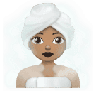 Жінка в лазні: середній тон шкіри для Huawei HarmonyOS 4.0