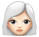 Женщина: очень светлый тон кожи седые волосы для Huawei HarmonyOS 4.0