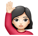 Жінка з піднятою рукою: дуже світлий тон шкіри для Huawei HarmonyOS 4.0