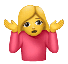 Žena krčící rameny