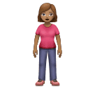 Жінка стоїть: середній тон шкіри для Huawei HarmonyOS 4.0