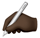 Пишуча рука: дуже темний тон шкіри для Huawei HarmonyOS 4.0