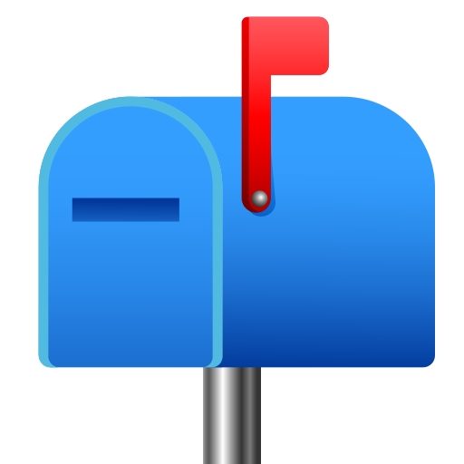 Boîte Aux Lettres Fermée Drapeau Levé