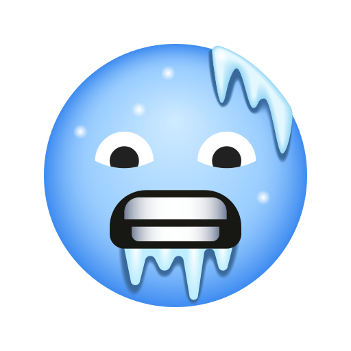 Visage Bleu De Froid
