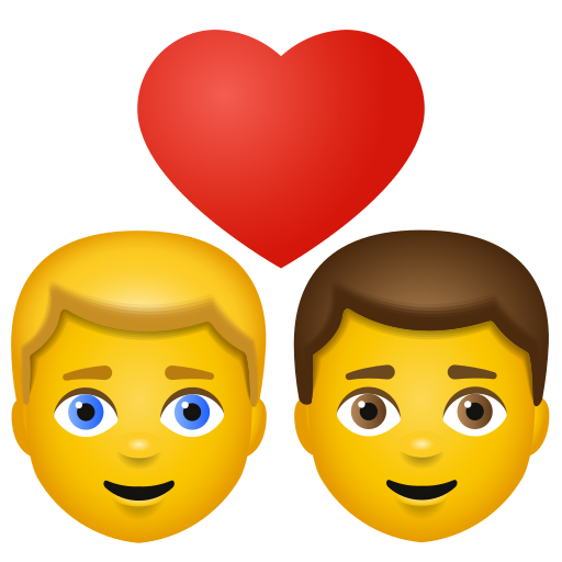Couple avec cœur: Homme, Homme