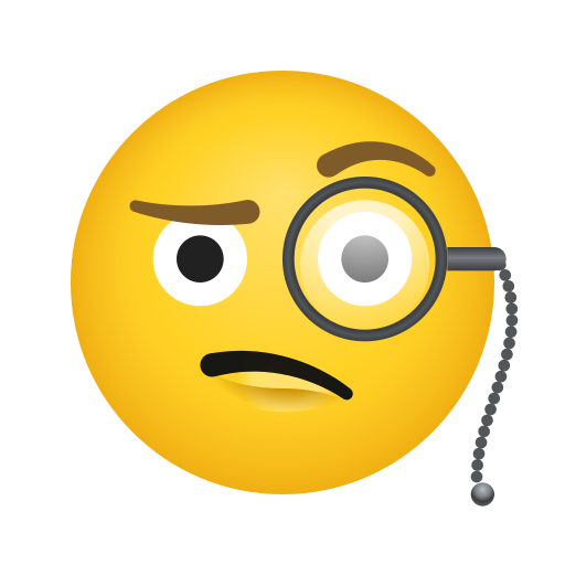 Visage Avec Un Monocle