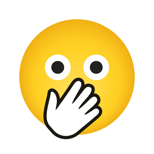 Visage Avec Les Yeux Ouverts Et Une Main Sur La Bouche
