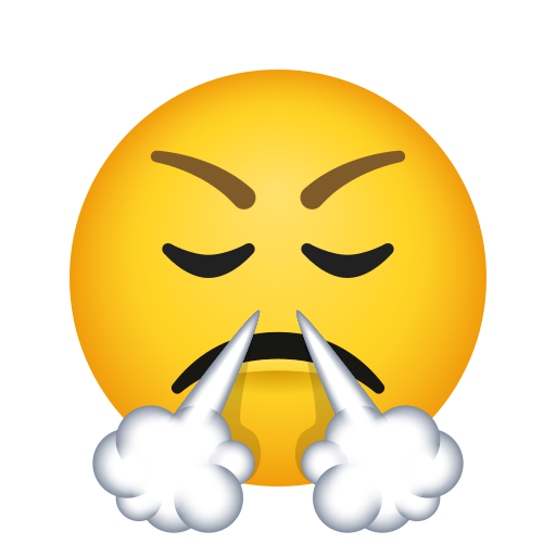 Visage Avec Fumée Sortant Des Narines