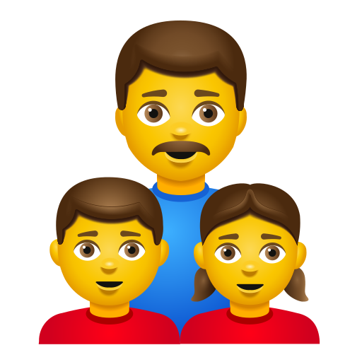 Famille: Homme, Fille, Garçon