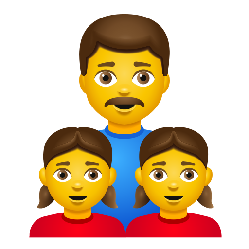 Famille: Homme, Fille, Fille