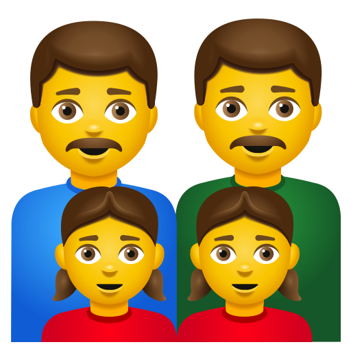 Famille: Homme, Homme, Fille, Fille