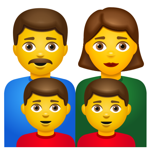 Famille: Homme, Femme, Garçon, Garçon