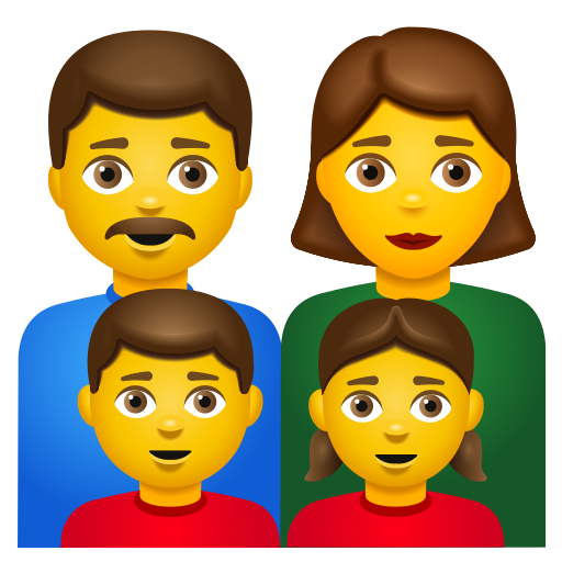 Famille: Homme, Femme, Fille, Garçon